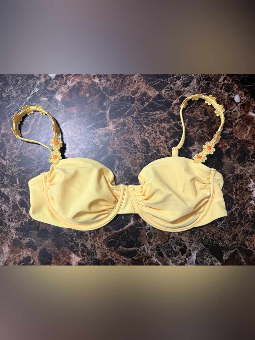 Yellow Bathingsuit Top Wild Fable